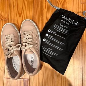 Frankie4 braided sneakers in beautiful pinkish blush 8.5